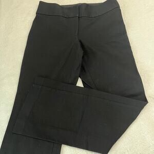 Loft Julie Career Pants Women Sz 6 Black Stretch Bootcut Wide Waist‎ Band